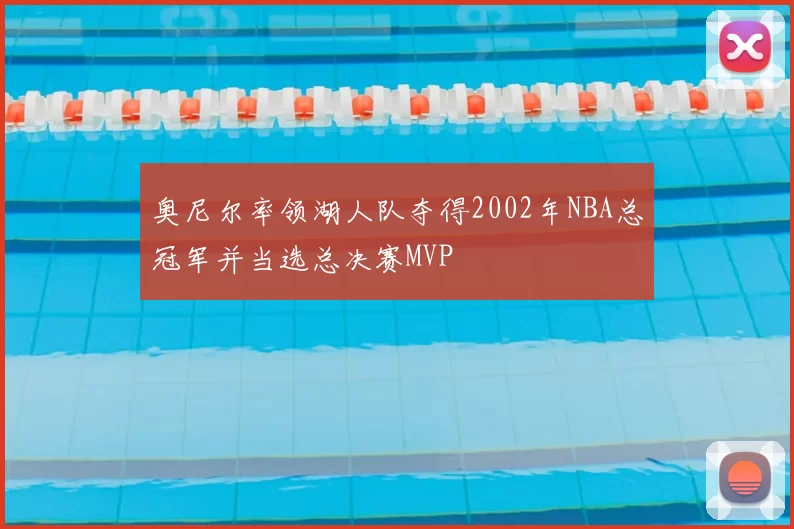 奥尼尔率领湖人队夺得2002年NBA总冠军并当选总决赛MVP